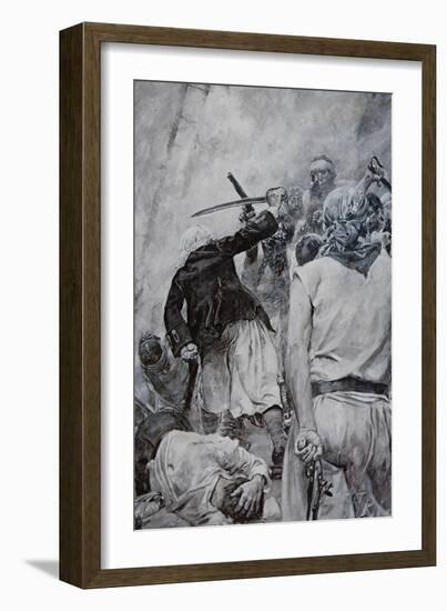 Pirate Fight-Howard Pyle-Framed Giclee Print