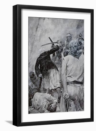 Pirate Fight-Howard Pyle-Framed Giclee Print