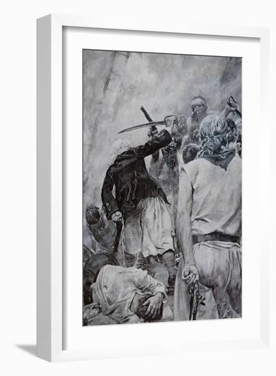 Pirate Fight-Howard Pyle-Framed Giclee Print