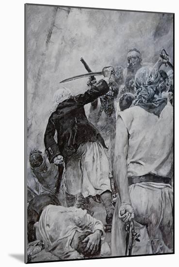 Pirate Fight-Howard Pyle-Mounted Giclee Print