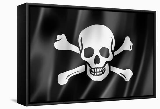 Pirate Flag, Jolly Roger-daboost-Framed Stretched Canvas