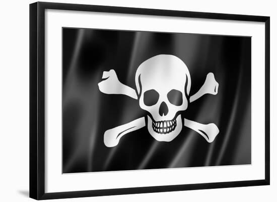 Pirate Flag, Jolly Roger-daboost-Framed Premium Giclee Print