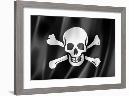 Pirate Flag, Jolly Roger-daboost-Framed Art Print