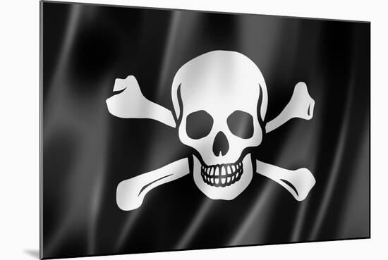 Pirate Flag, Jolly Roger-daboost-Mounted Art Print