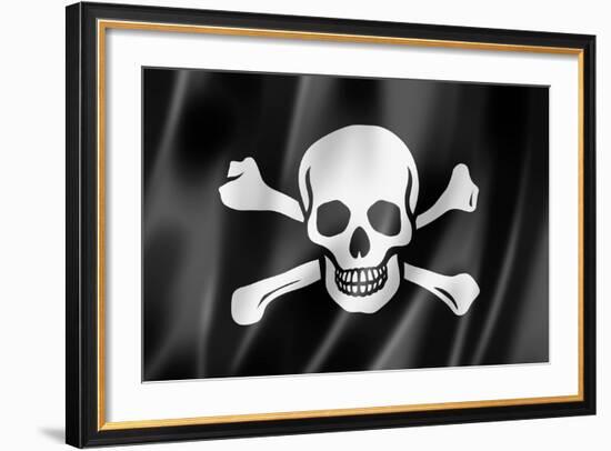 Pirate Flag, Jolly Roger-daboost-Framed Art Print