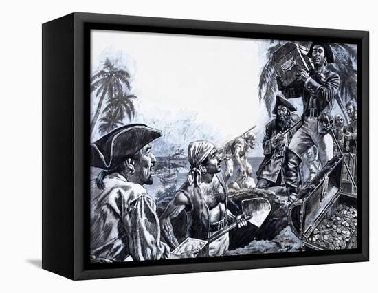 Pirate Gold, from 'The Treasure Hunters'-Payne-Framed Premier Image Canvas