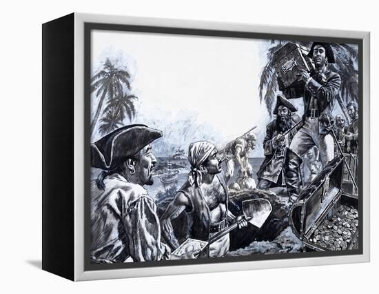 Pirate Gold, from 'The Treasure Hunters'-Payne-Framed Premier Image Canvas