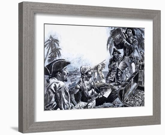Pirate Gold, from 'The Treasure Hunters'-Payne-Framed Giclee Print