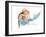 Pirate holding Mermaid-sylvia pimental-Framed Art Print