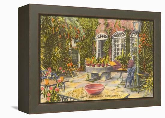 Pirate House Garden, Charleston, South Carolina-null-Framed Stretched Canvas