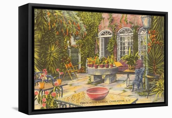 Pirate House Garden, Charleston, South Carolina-null-Framed Stretched Canvas