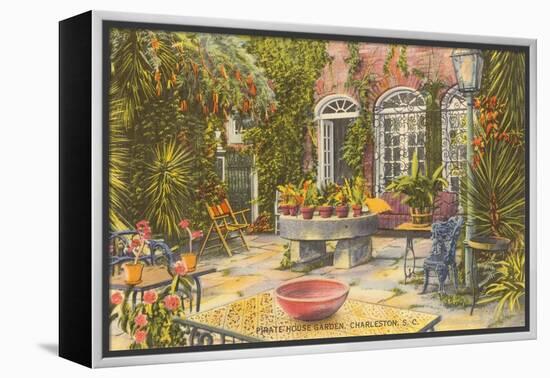 Pirate House Garden, Charleston, South Carolina-null-Framed Stretched Canvas