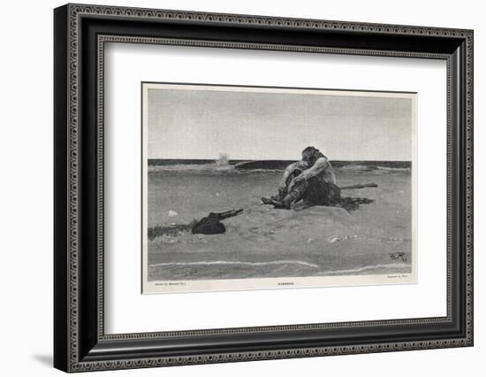 Pirate is Dumped by His Companions-Howard Pyle-Framed Photographic Print