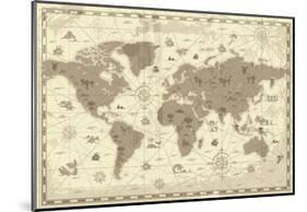 Pirate Map-Marcus Jules-Mounted Giclee Print