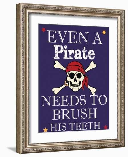 Pirate Must Brush-Taylor Greene-Framed Art Print