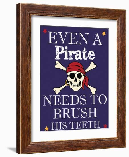 Pirate Must Brush-Taylor Greene-Framed Art Print