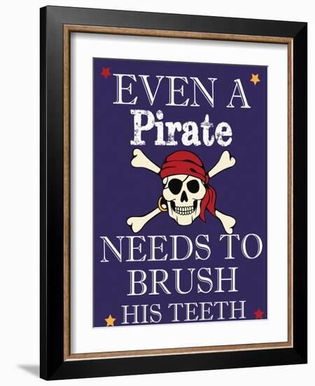 Pirate Must Brush-Taylor Greene-Framed Art Print