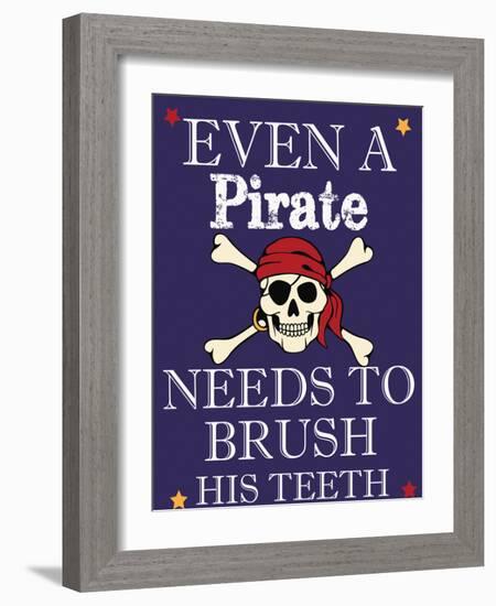 Pirate Must Brush-Taylor Greene-Framed Art Print