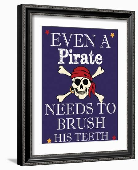 Pirate Must Brush-Taylor Greene-Framed Art Print