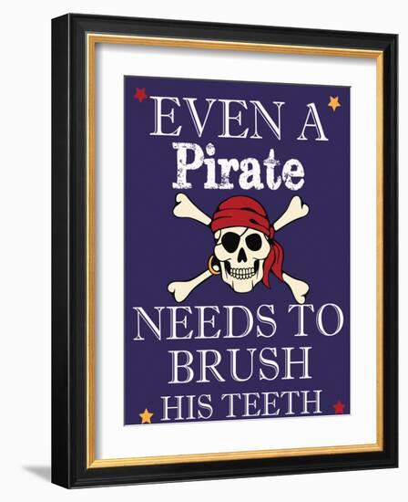 Pirate Must Brush-Taylor Greene-Framed Art Print