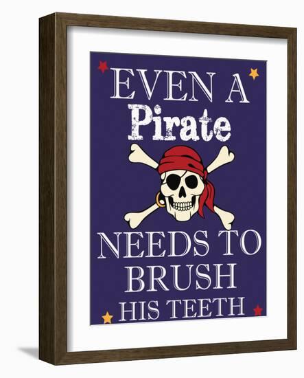 Pirate Must Brush-Taylor Greene-Framed Art Print