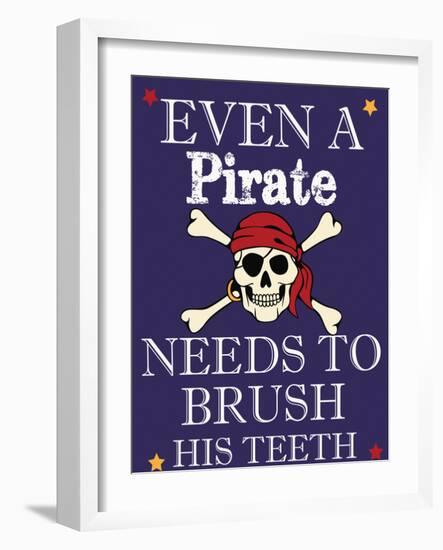 Pirate Must Brush-Taylor Greene-Framed Art Print