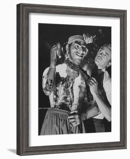 Pirate Robot in a New Disneyland Ride Called Pirates of the Caribbean-Ralph Crane-Framed Photographic Print