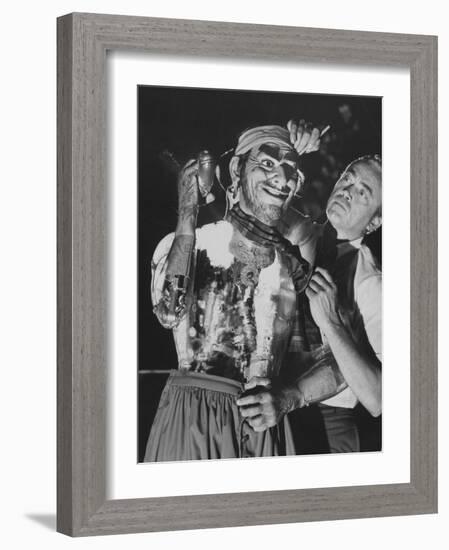Pirate Robot in a New Disneyland Ride Called Pirates of the Caribbean-Ralph Crane-Framed Photographic Print