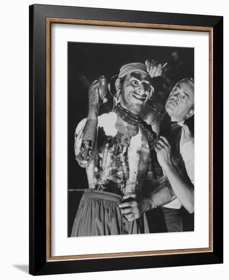 Pirate Robot in a New Disneyland Ride Called Pirates of the Caribbean-Ralph Crane-Framed Photographic Print