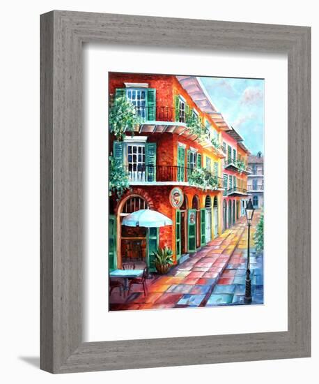 Pirate's Alley Cafe-Diane Millsap-Framed Art Print