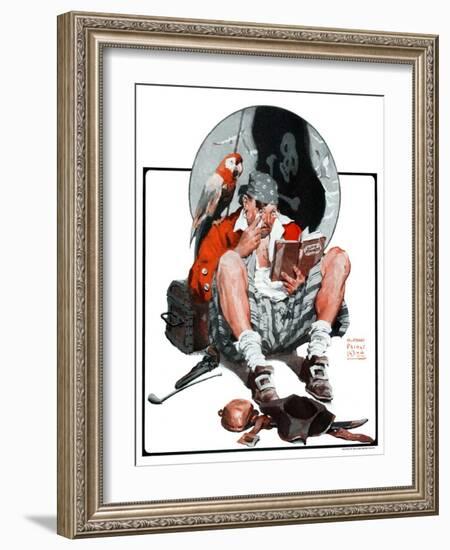 "Pirate's Love Story,"January 24, 1925-William Meade Prince-Framed Giclee Print