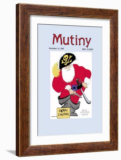 Pirate Santa-Don Herold-Framed Art Print