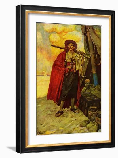 Pirate-Howard Pyle-Framed Giclee Print