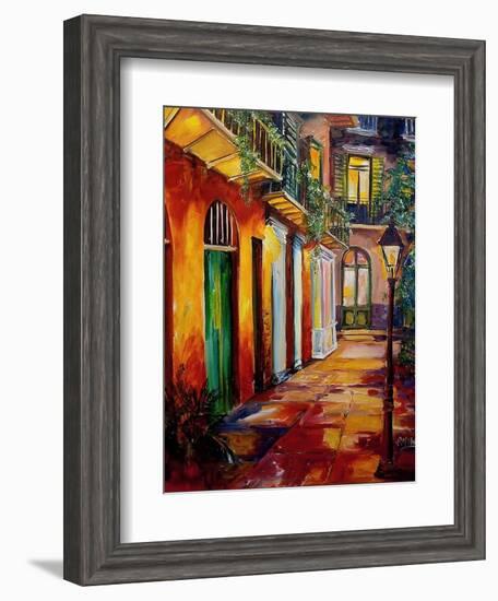 Pirates Alley By Night-Diane Millsap-Framed Art Print