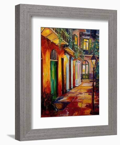 Pirates Alley By Night-Diane Millsap-Framed Art Print