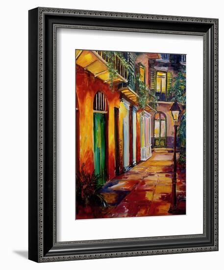 Pirates Alley By Night-Diane Millsap-Framed Art Print