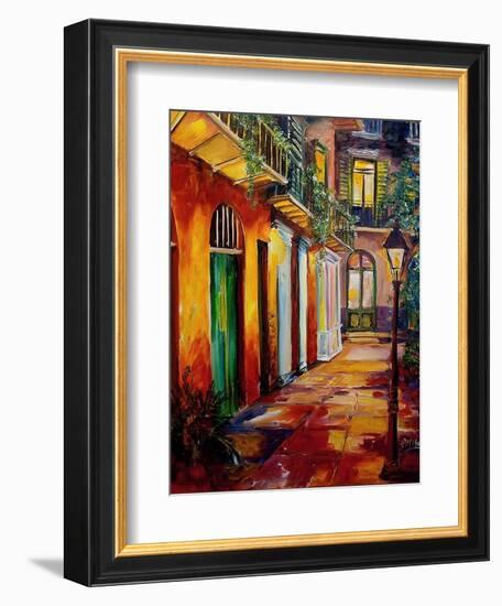 Pirates Alley By Night-Diane Millsap-Framed Art Print