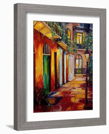 Pirates Alley By Night-Diane Millsap-Framed Art Print