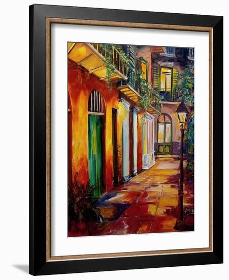 Pirates Alley By Night-Diane Millsap-Framed Art Print