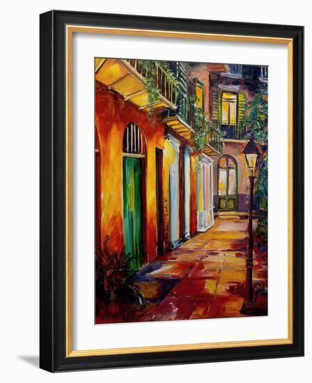 Pirates Alley By Night-Diane Millsap-Framed Art Print