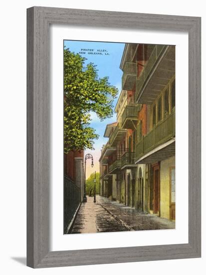 Pirates' Alley, New Orleans, Louisiana-null-Framed Art Print