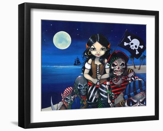 Pirates :  Arrival of the Damned-Jasmine Becket-Griffith-Framed Art Print