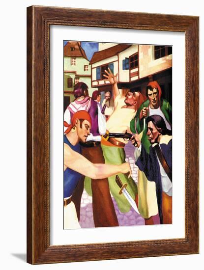 Pirates Ashore-George Taylor-Framed Art Print