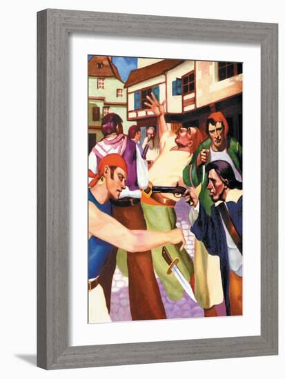 Pirates Ashore-George Taylor-Framed Art Print