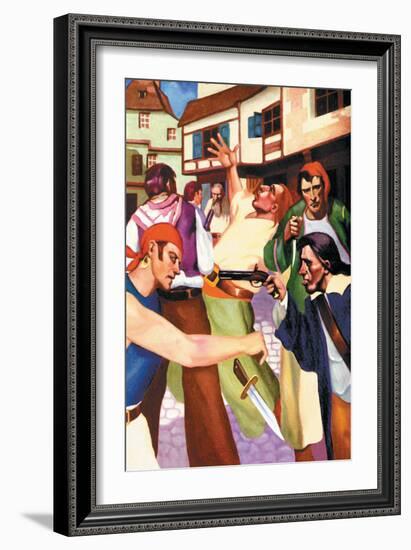 Pirates Ashore-George Taylor-Framed Art Print