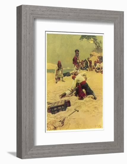 Pirates Disputing Who Shall be Captain-Howard Pyle-Framed Photographic Print