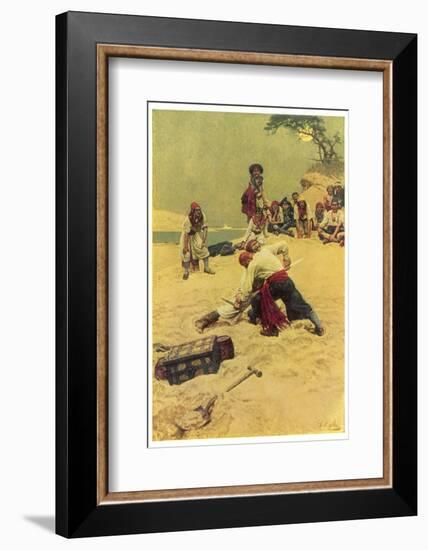 Pirates Disputing Who Shall be Captain-Howard Pyle-Framed Photographic Print