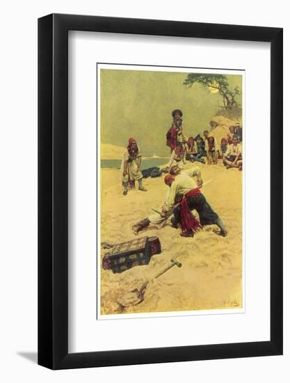 Pirates Disputing Who Shall be Captain-Howard Pyle-Framed Photographic Print