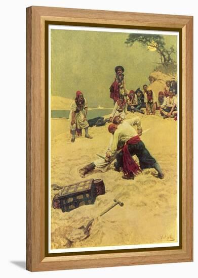 Pirates Disputing Who Shall be Captain-Howard Pyle-Framed Premier Image Canvas