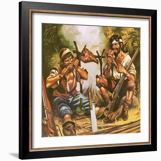 Pirates Eating Meat-Ron Embleton-Framed Giclee Print